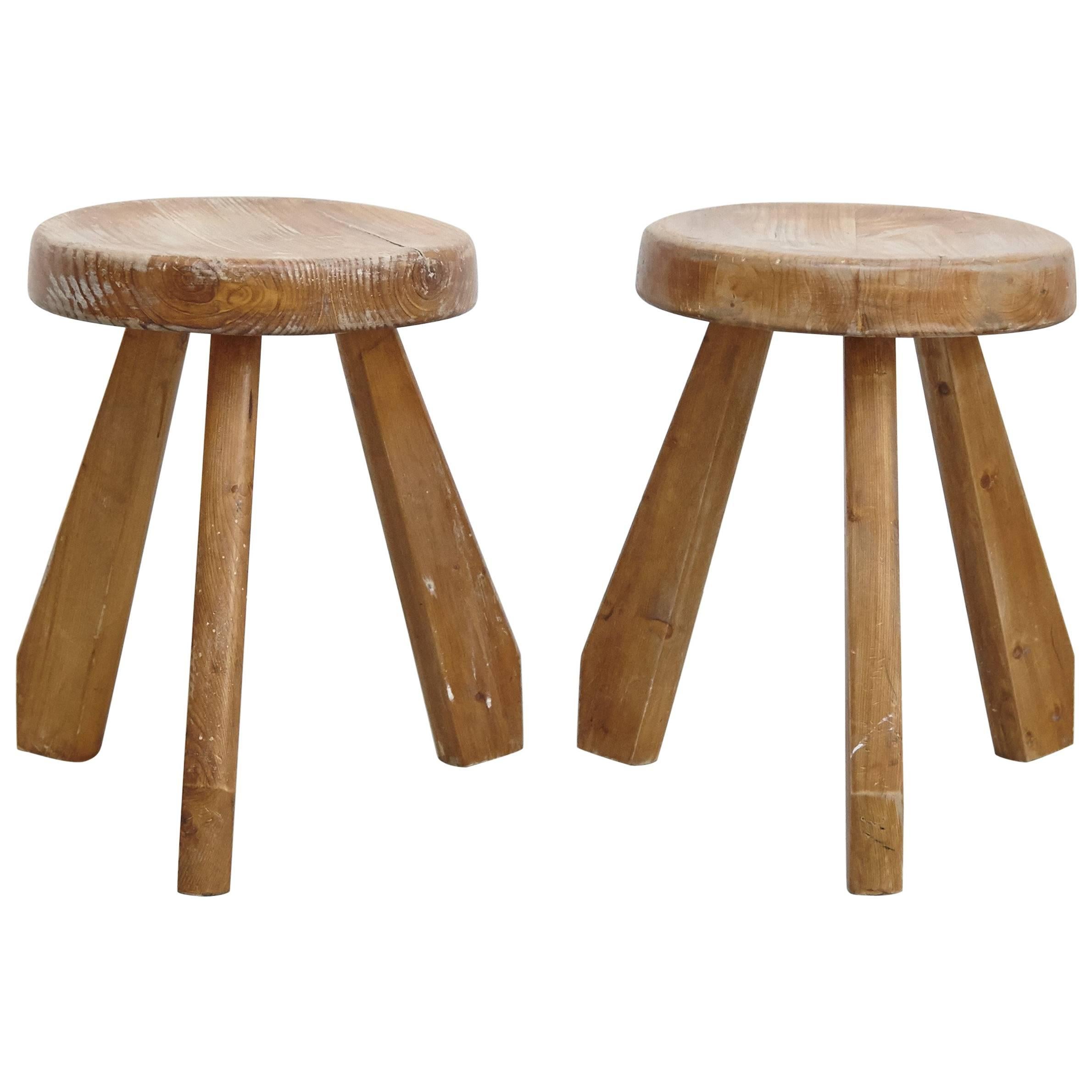 Pair of Sandoz Stools by Charlotte Perriand, circa 1960