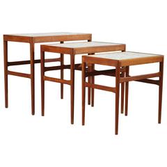 Set of three nesting tables by Knud Mortensen Pour Soren Horn 11