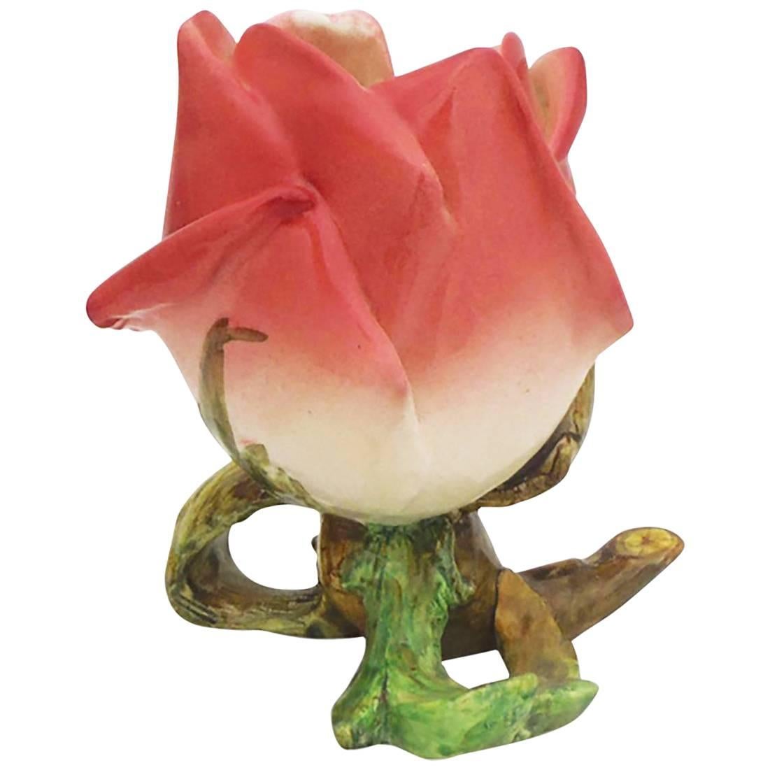 Vase à roses en majolique du 19ème siècle Delphin Massier