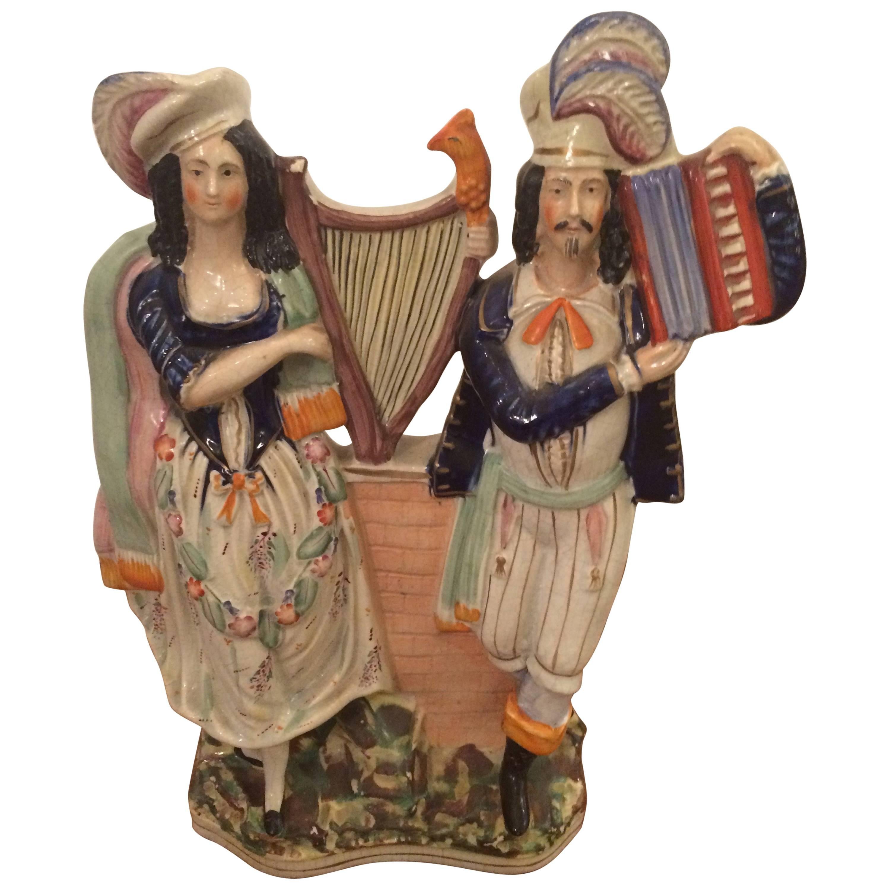 Large Staffordshire Musician Couple