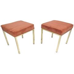 Pair Mid-Century Modern Decorator's Stools 12