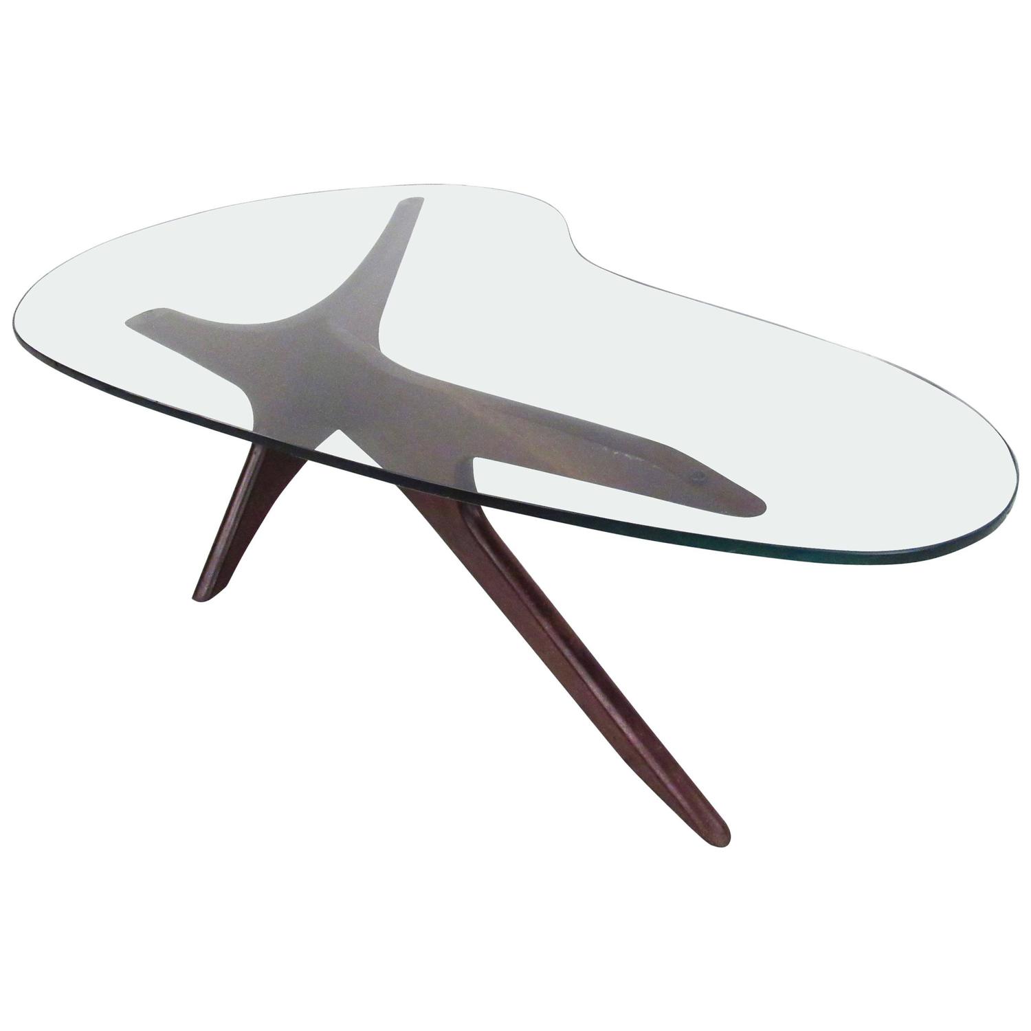 vintage mid-century modern adrian pearsall boomerang kidney walnut vintage mid-century modern adrian pearsall boomerang kidney walnut