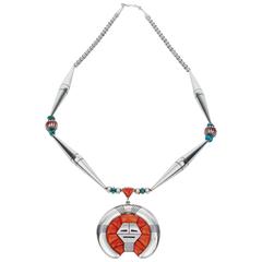 Retro Navajo Necklace by Harvey Begay, circa 1980