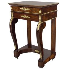 19th Century French Restauration Travailleuse or Side Table