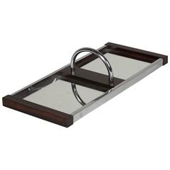 Mirror and Rosewood Serving Tray, French, 1930s 4
