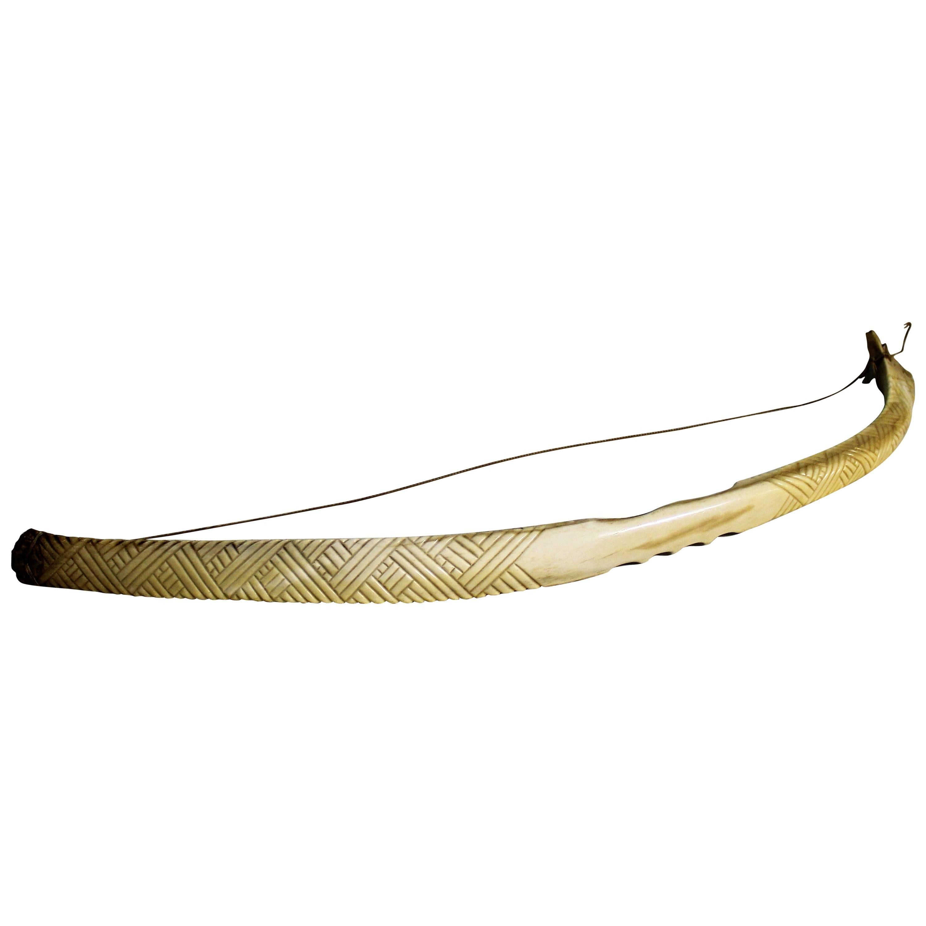 Inuit Bow Drill Made of Caribou Bone