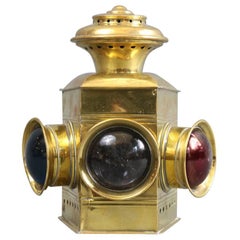 Antique Brass Bow Lantern