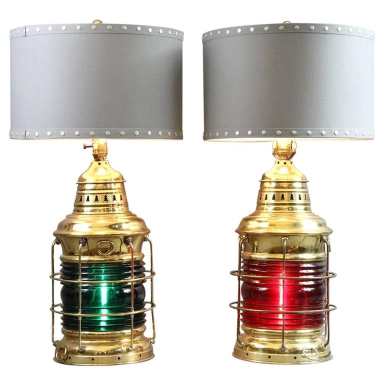 Port and Starboard Table Lamps For Sale at 1stdibs