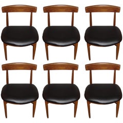 Set of Six Danish Mid-Century Modern Rosewood Dining Chairs