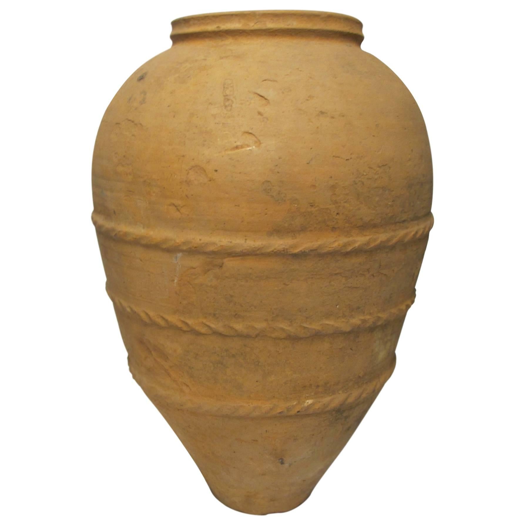 19th Century Greek Terracotta Oil Jar