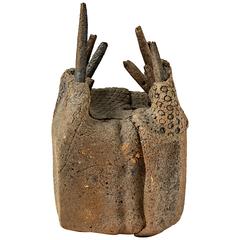 Rare Stoneware Sculpture by RéMi Bohnert, circa 1980-1990 7
