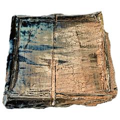 Big Wall Decorative Stoneware Plate, Sculpture by Claude Champy, 1984 7