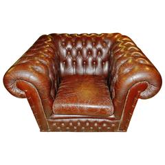 Leather Rollback Armchair