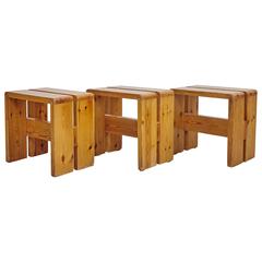 Charlotte Perriand Stool for Les Arcs, circa 1960 2
