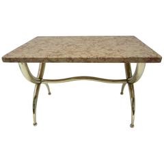 Marble and Brass Side Table 12