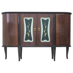 Retro Italian Mahogany Bar Cabinet, 1950s