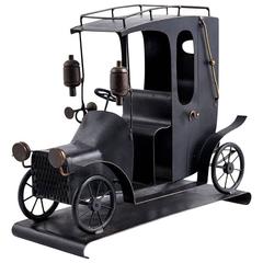 Oldtimer Werkstatte Hagenauer Vienna Art Deco Automobil Patinated Brass, 1930s