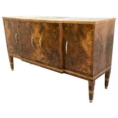 Italian Walnut and Birch Sideboard, 1930s