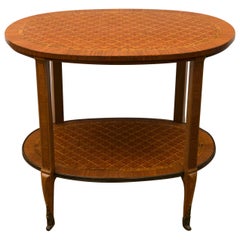 Two-Tier Parquetry Side or End Table