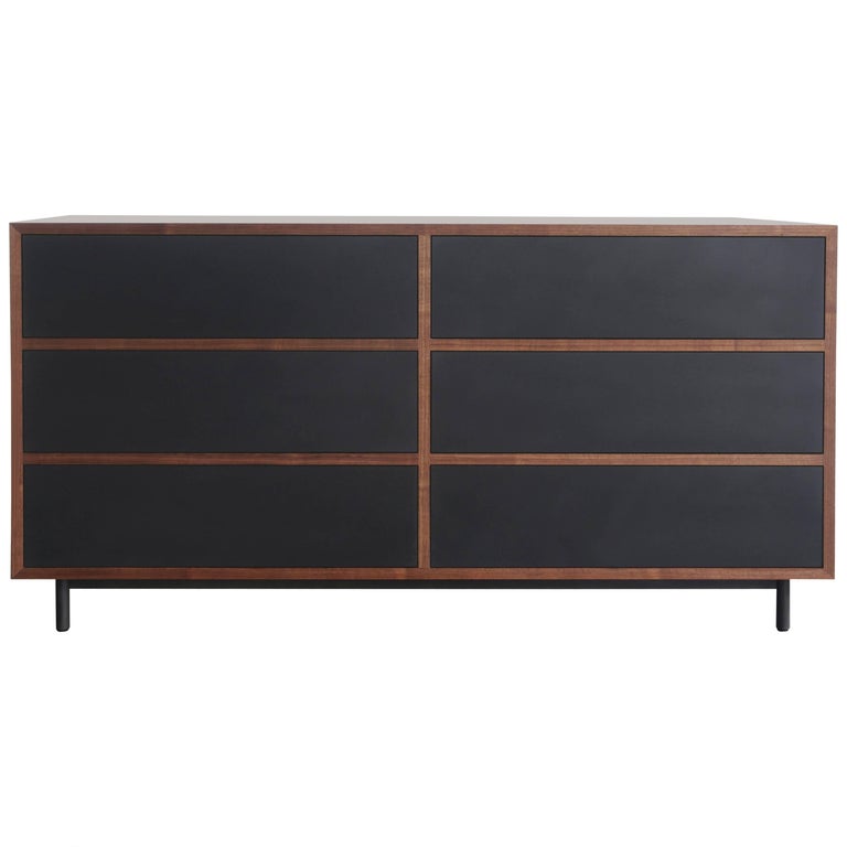 Driver Chest of Drawers in Waxed Paper Composite and Oiled Walnut For ...
