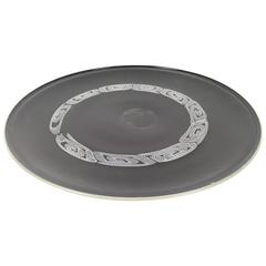 Large Blown Glass Plate by Seguso, 1960s-1970s 6