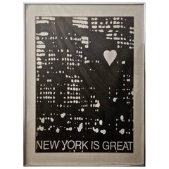 Bernard Stone "New York Is Great" Pencil Signed Lithograph