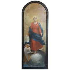 Grand Mid-19th Century Framed Italian Religious Painting