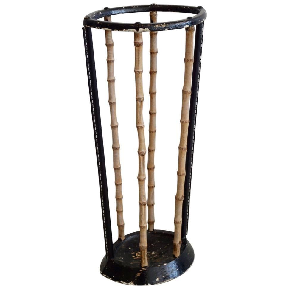 Umbrella Stand in the Style of Jacques Adnet