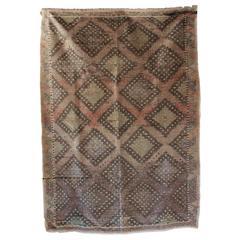 Large Multicolored Jajim Turkish Rug