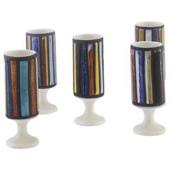 Set of Five Glasses by Roger Capron