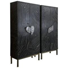 Flair Patchwork Collection Pair of Cabinets