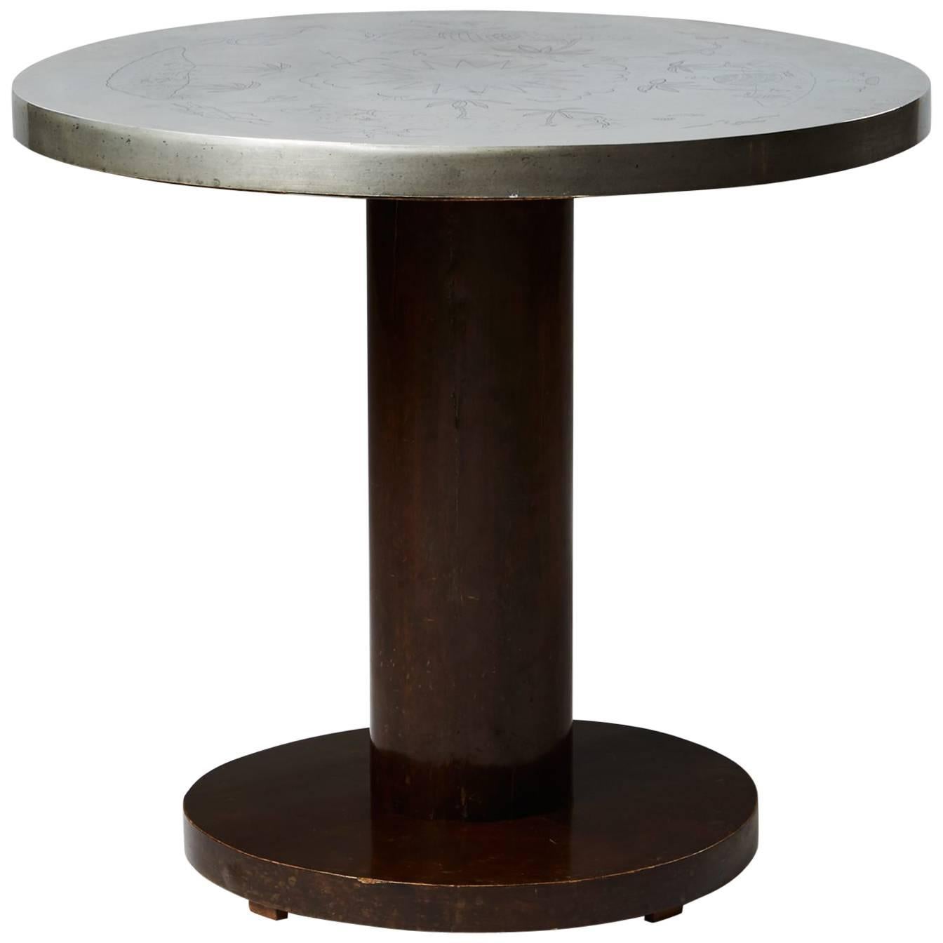 Occasional Table Designed by Nils Fougstedt for Svenskt Tenn, Sweden, 1933