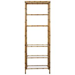 Faux Bamboo Etagere Yellow Bamboo Color