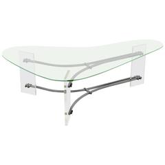 Biomorphic Lucite Cocktail Table by Charles Hollis Jones