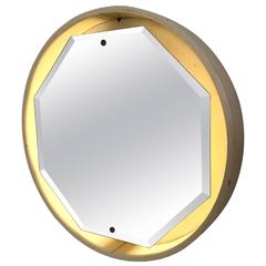 Italian Illuminated Wall Mirror, 1970s