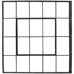 Large Antique American Industrial Metal Casement Window
