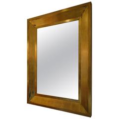 French 20th Century Gold Gilt Mirror 1