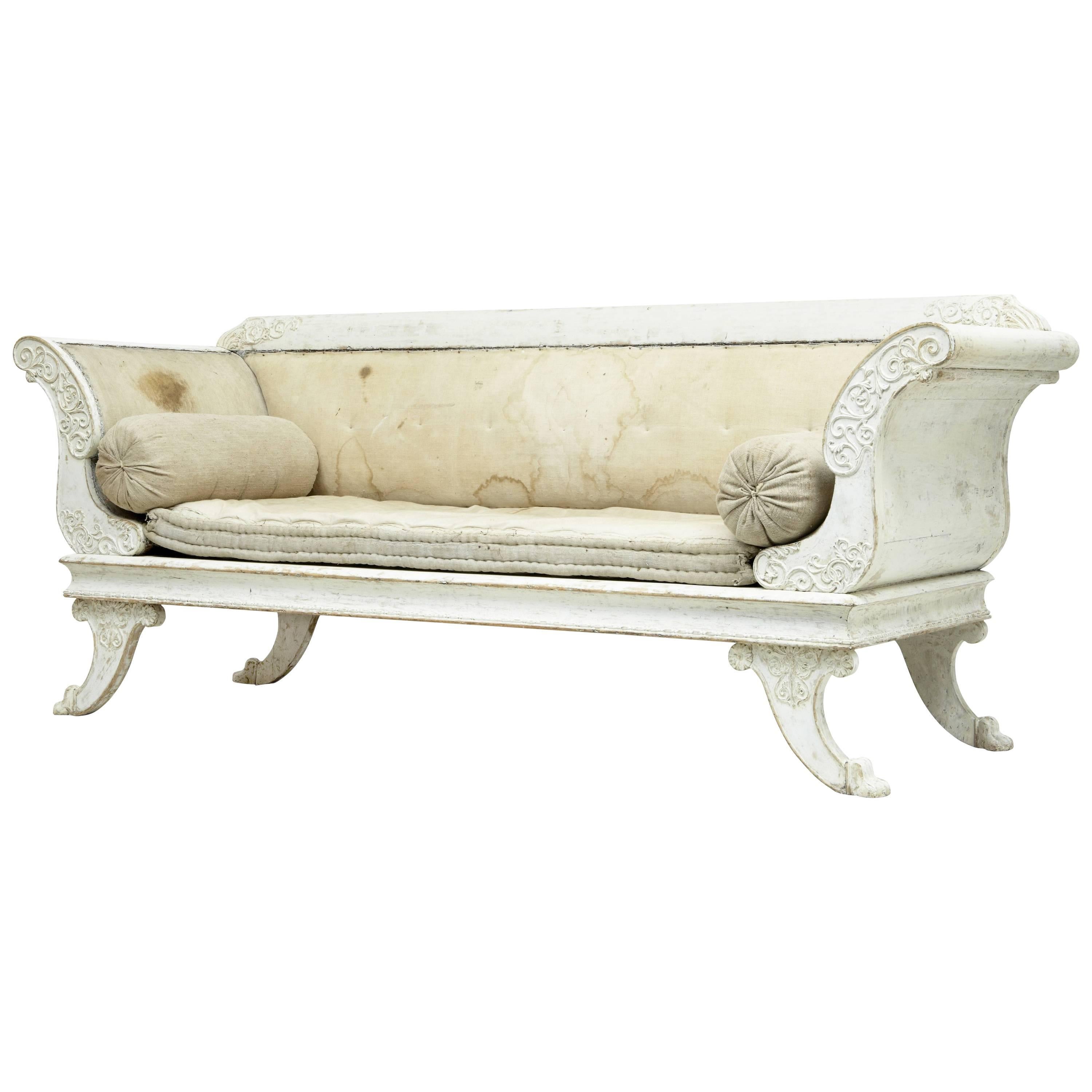 Fine Quality 19th Century Gustavian Taste Painted Sofa