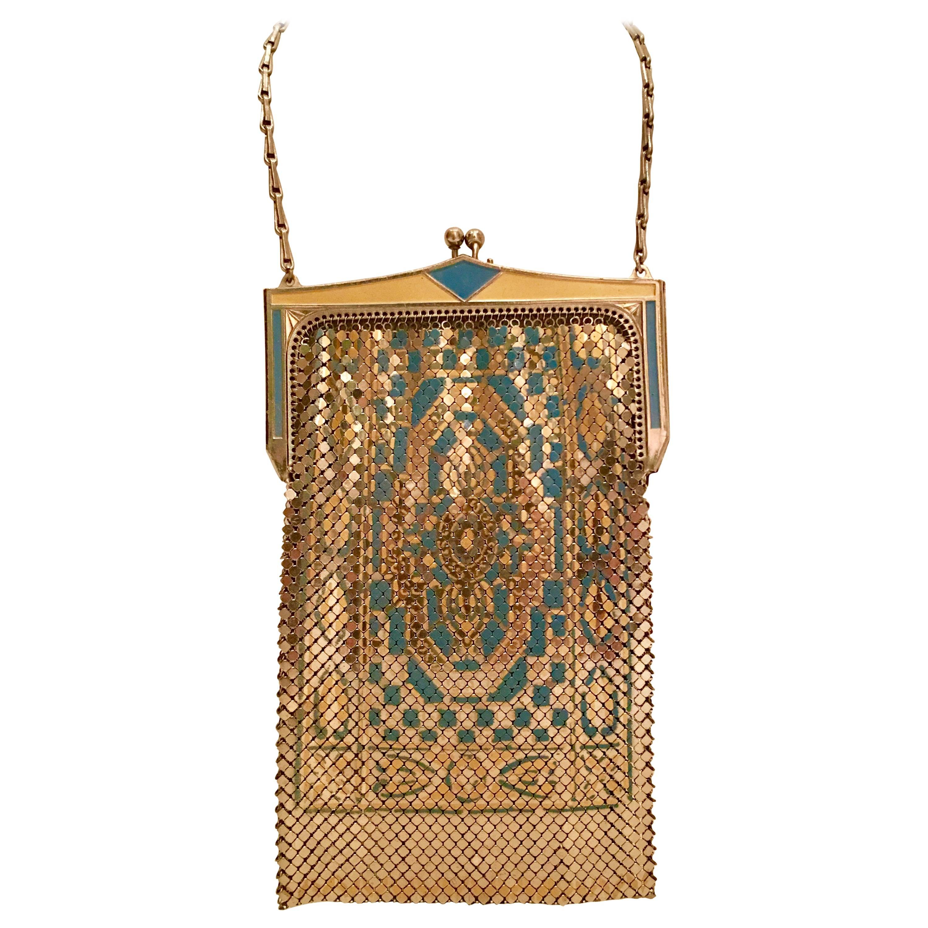 Art Deco Whiting & Davis Persian Carpet Flapper Bag