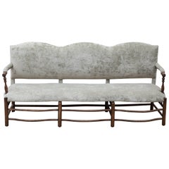 Antique Camelback French Settee