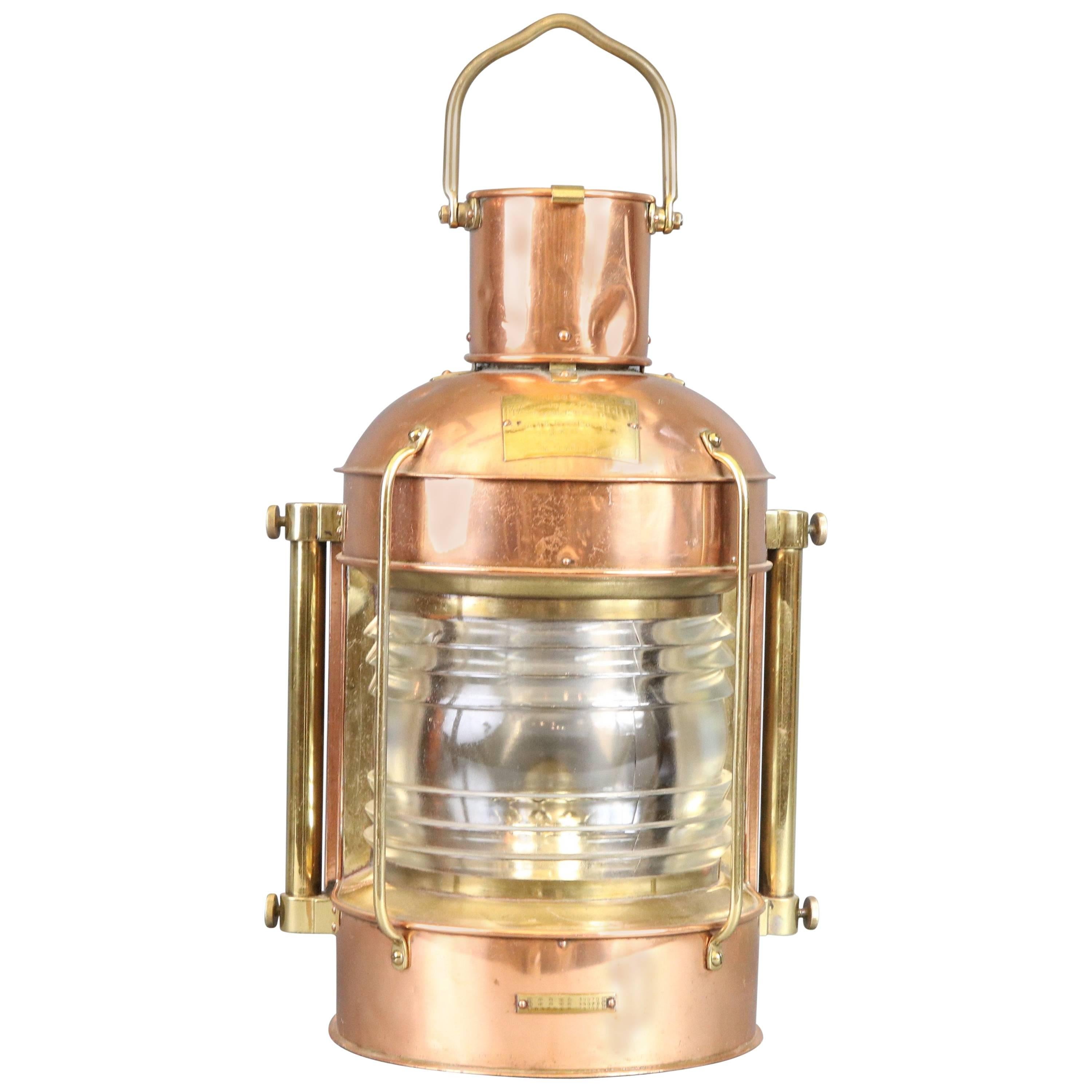 Solid Copper Masthead Light For Sale
