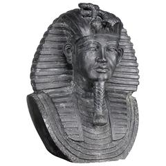 Monumental Bronze Egyptian Sphinx Pharaoh Head Garden Statue 6