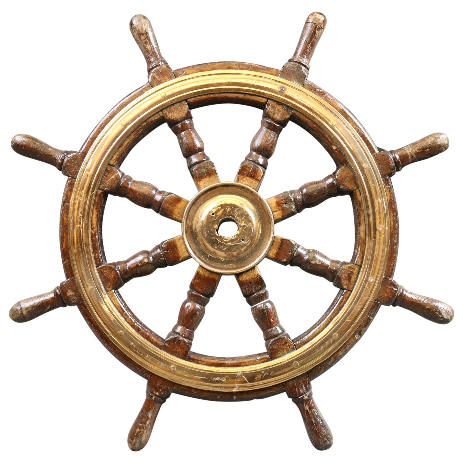 Antique Ship's Wheel For Sale at 1stdibs