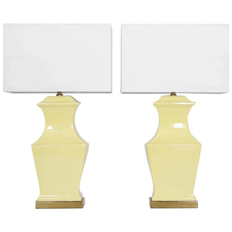 Paul Hanson Ceramic Lamps Pair For At 1stdibs Paul Hanson Ceramic Lamps Pair For