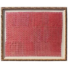 Monumental Framed Silk Geometric Tapestry 7