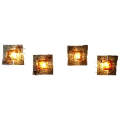 Set Four Venini "Patchwork" Sconces