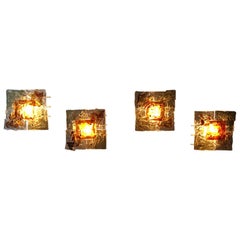 Set Four Venini "Patchwork" Sconces