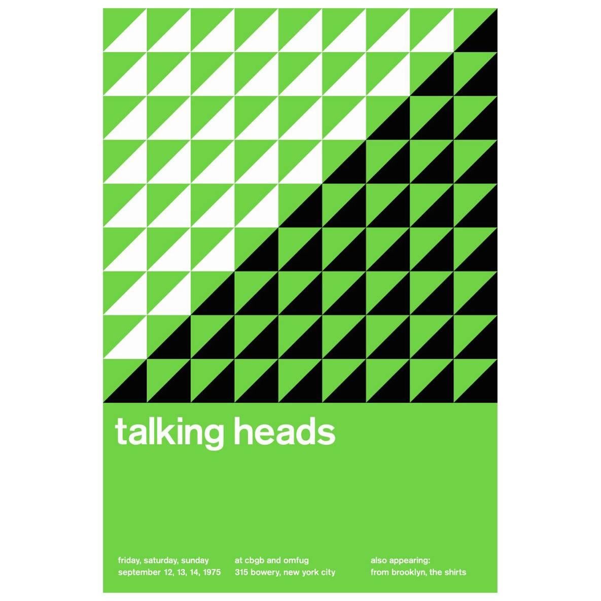 Talking Heads at CBGB New York City (Design print) 
