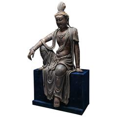Ming Dynasty Wooden Guanyin