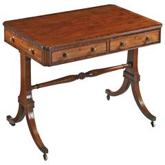 Antique George III Mahogany Library Table